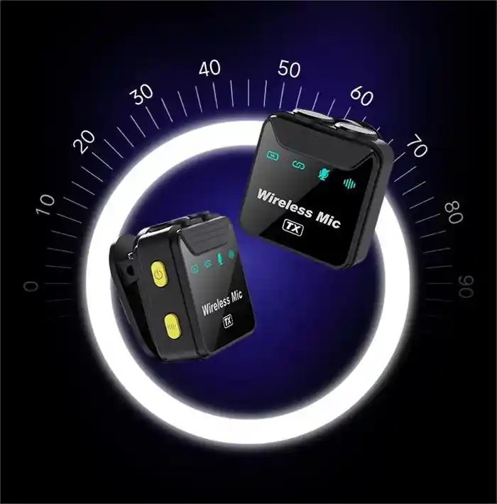 SX23 Noise Canceling Mini Wireless Lavalier Microphone